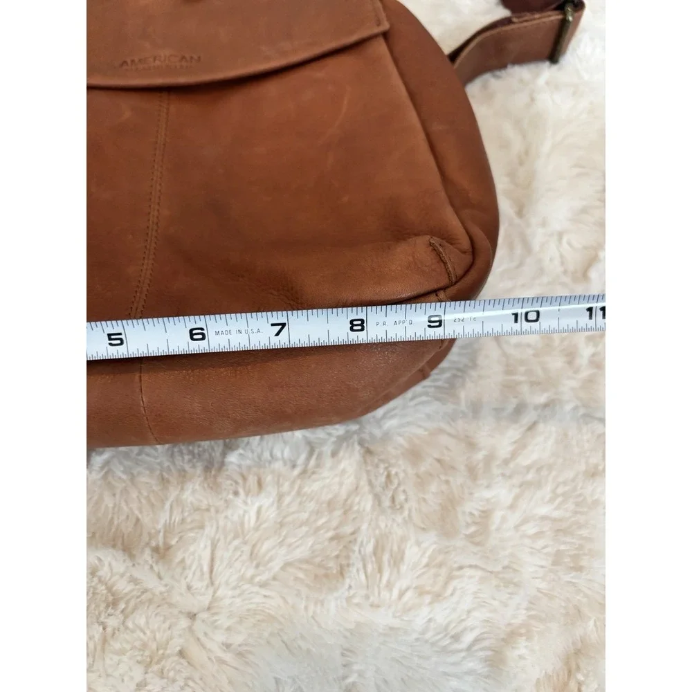 AMERICAN LEATHER Liberty Backpack In Brandy Smooth MSRP $228.00 NWT - Picture 11 of 12